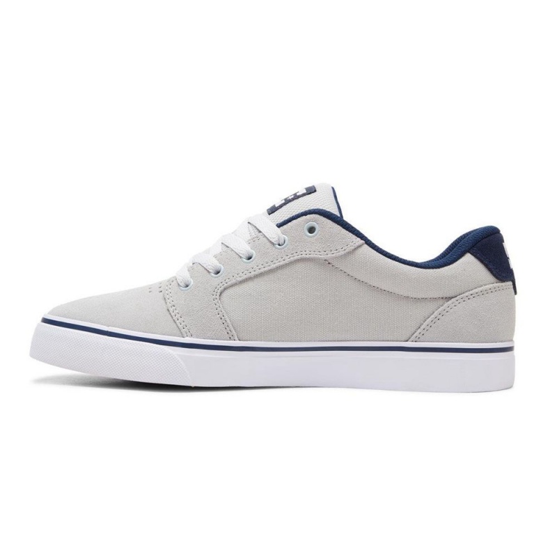 Zapatillas Skate DC Shoes Anvil Hombre Gris Azules | IZOD-83751