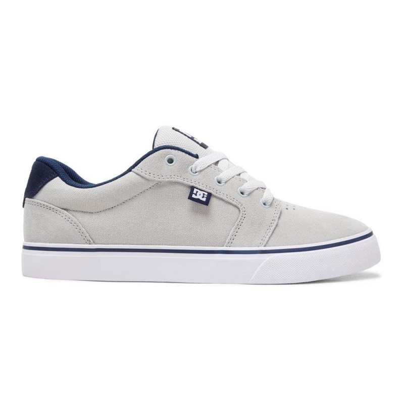 Zapatillas Skate DC Shoes Anvil Hombre Gris Azules | IZOD-83751