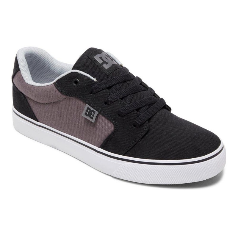 Zapatillas Skate DC Shoes Anvil Hombre Negras Gris | FUKR-39182