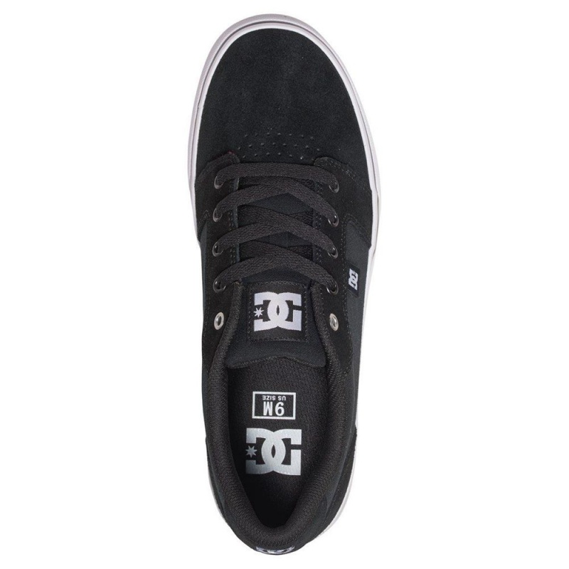 Zapatillas Skate DC Shoes Anvil Hombre Negras Blancas | WQJB-57092