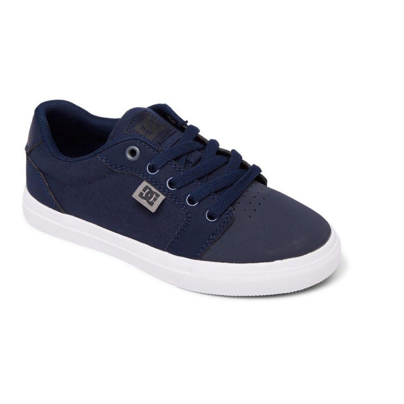 Zapatillas Skate DC Shoes Anvil Niños Azul Marino Gris | LZDC-85197