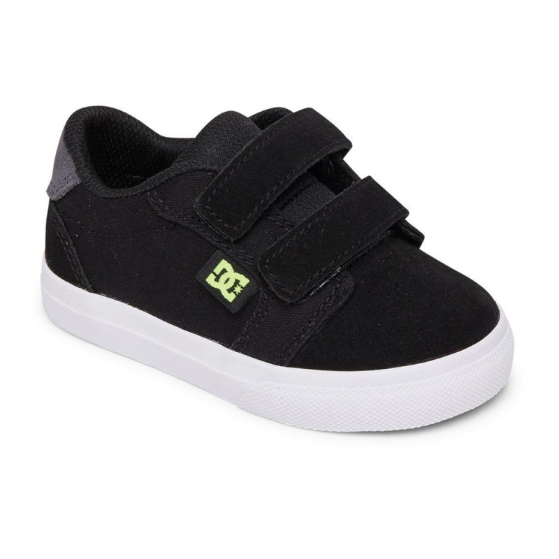 Zapatillas Skate DC Shoes Anvil Niños Negras Gris | EKXC-86039