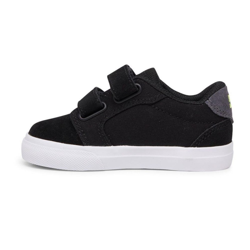 Zapatillas Skate DC Shoes Anvil Niños Negras Gris | EKXC-86039