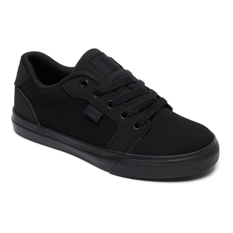 Zapatillas Skate DC Shoes Anvil Niños Negras | JZDA-13924