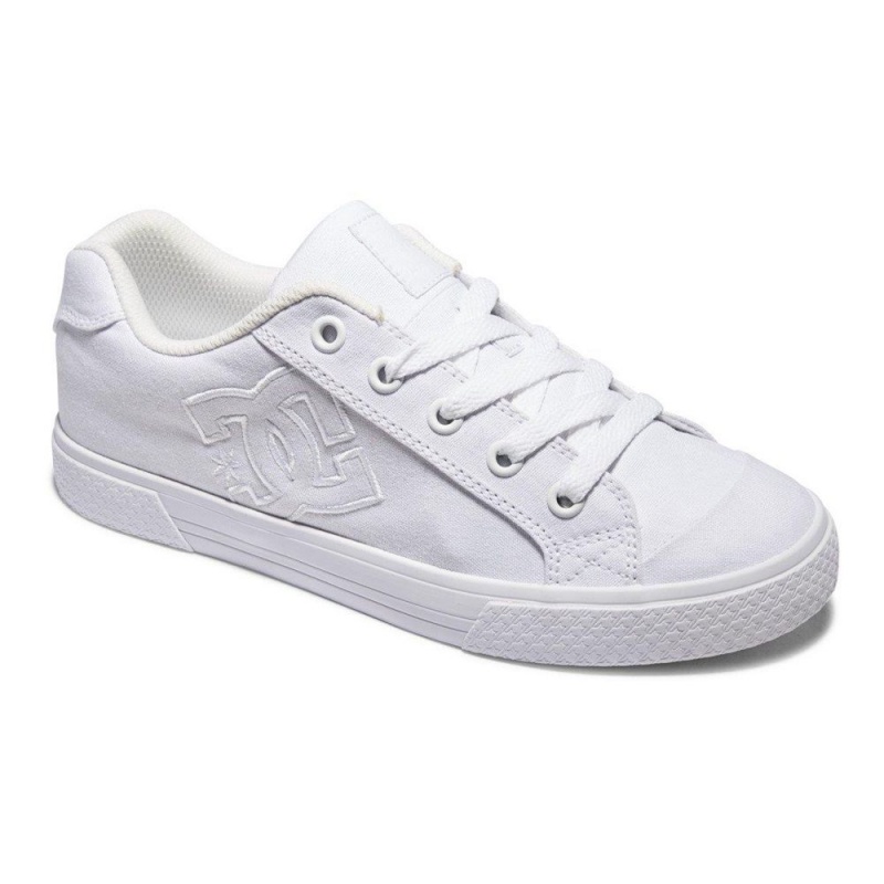 Zapatillas Skate DC Shoes Chelsea Mujer Blancas | UJEK-16934