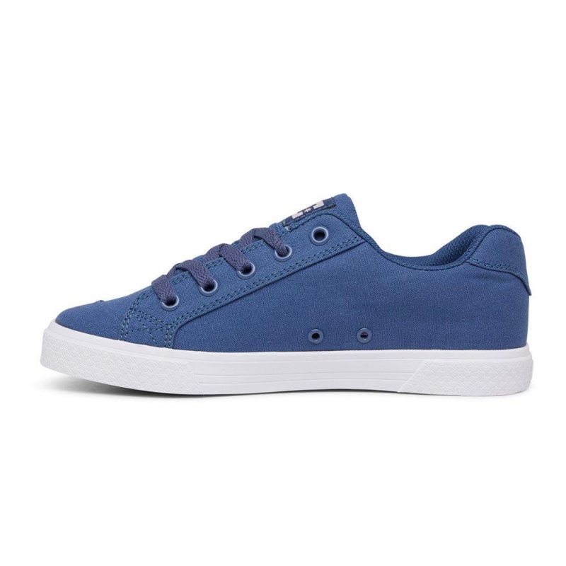 Zapatillas Skate DC Shoes Chelsea Mujer Azul Marino Rosas | LBNQ-84236