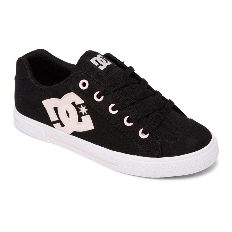 Zapatillas Skate DC Shoes Chelsea Mujer Negras Rosas | XYBN-50372