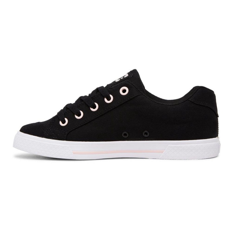 Zapatillas Skate DC Shoes Chelsea Mujer Negras Rosas | XYBN-50372