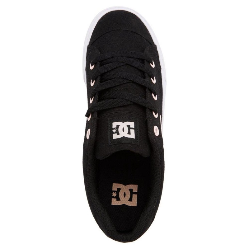 Zapatillas Skate DC Shoes Chelsea Mujer Negras Rosas | XYBN-50372