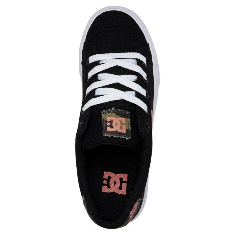 Zapatillas Skate DC Shoes Chelsea Mujer Negras Rosas | JZON-87350