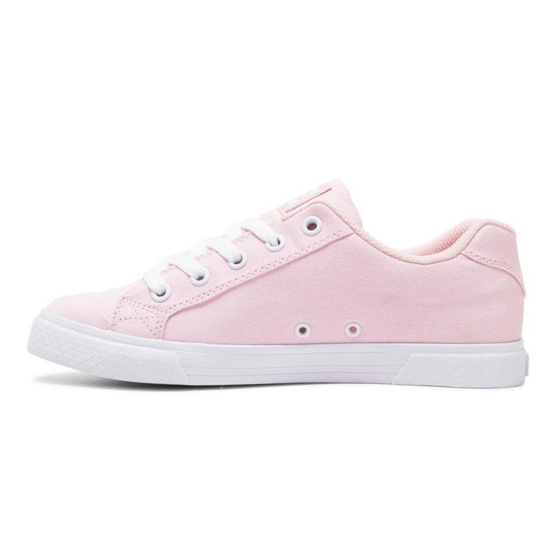 Zapatillas Skate DC Shoes Chelsea Mujer Rosas Blancas | BKCR-68935