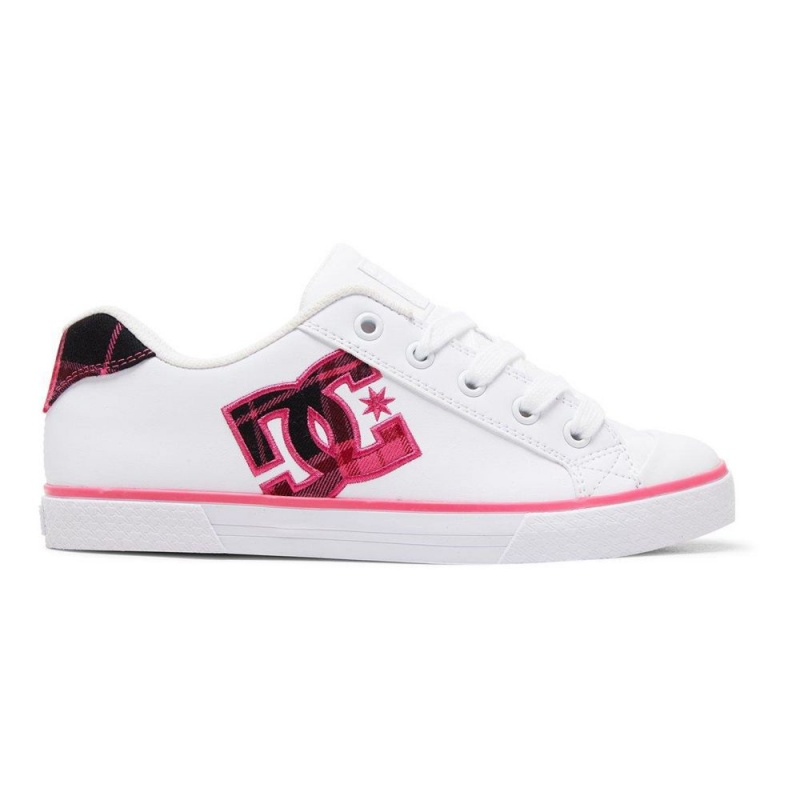 Zapatillas Skate DC Shoes Chelsea Mujer Blancas Rosas | FWZG-67089