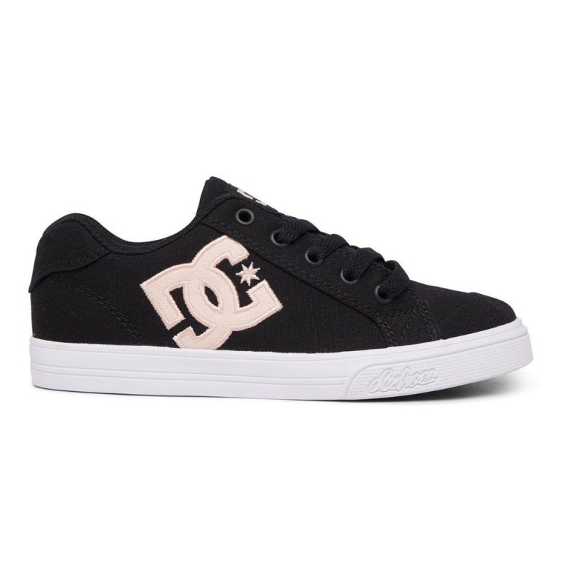 Zapatillas Skate DC Shoes Chelsea Niños Negras Rosas | WSMK-80542