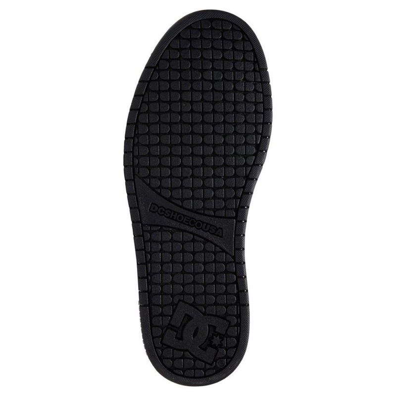 Zapatillas Skate DC Shoes Court Graffik Hombre Negras Blancas | WFZC-74096