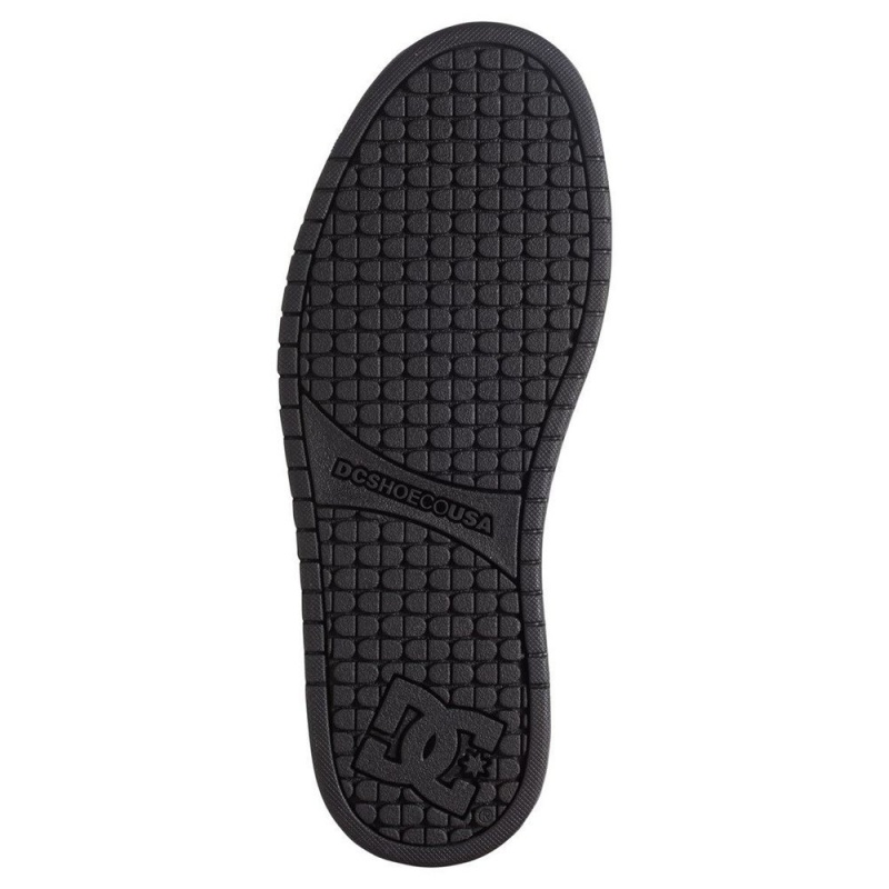 Zapatillas Skate DC Shoes Court Graffik Hombre Negras Blancas | YIEZ-38724