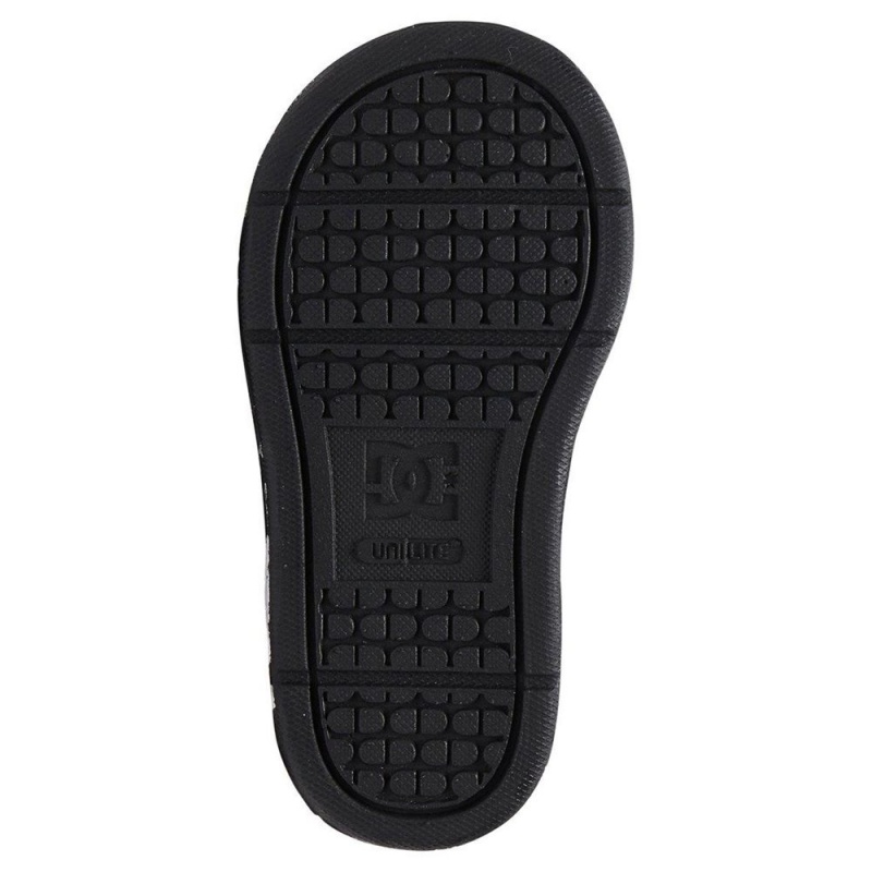 Zapatillas Skate DC Shoes Court Graffik Niños Negras Doradas | TRAJ-74205