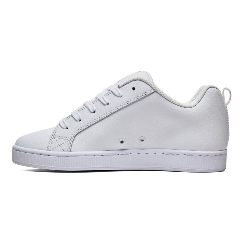 Zapatillas Skate DC Shoes Court Graffik Mujer Blancas | PCWZ-69231