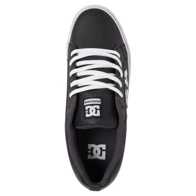 Zapatillas Skate DC Shoes Court Vulc Hombre Negras Blancas | LTZK-89457