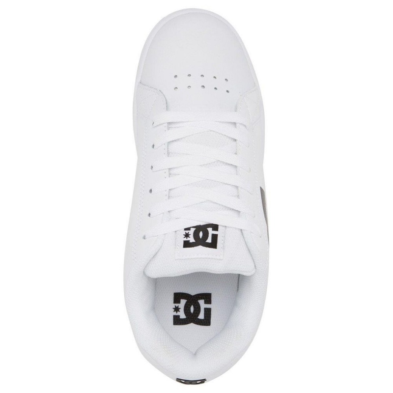 Zapatillas Skate DC Shoes Gaveler Hombre Blancas Negras | LPZD-98213