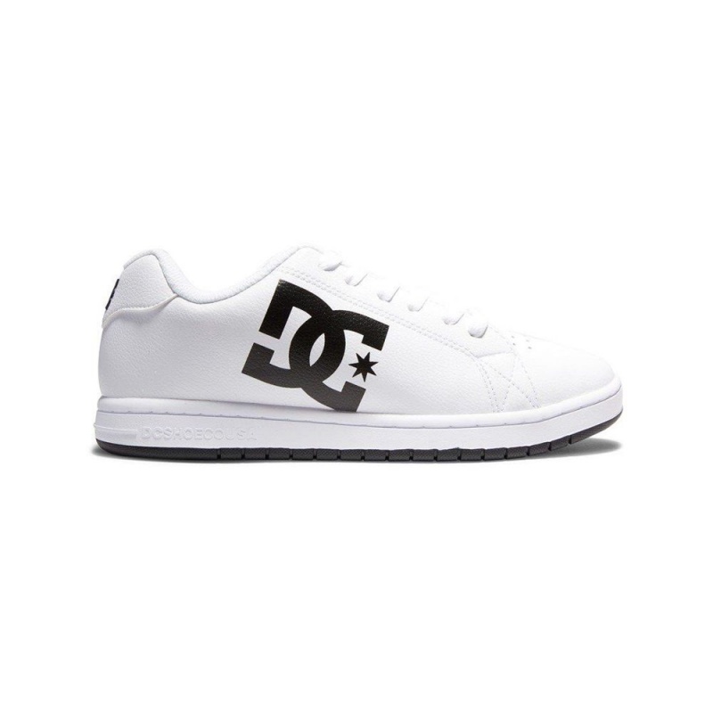 Zapatillas Skate DC Shoes Gaveler Hombre Blancas Negras | LPZD-98213