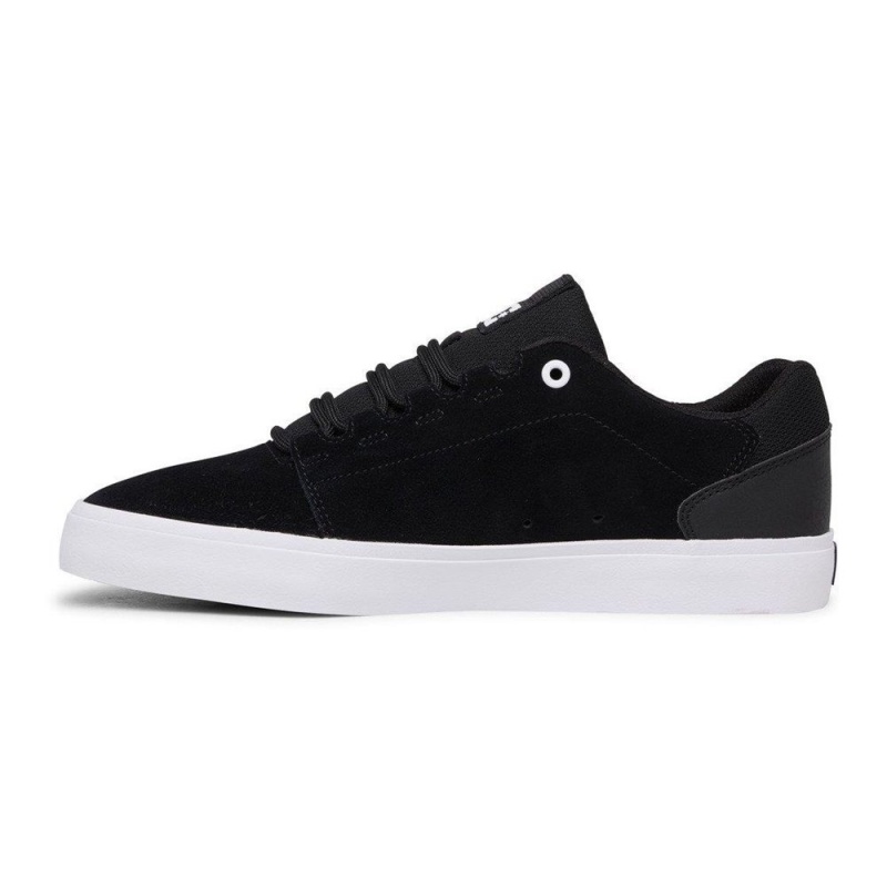 Zapatillas Skate DC Shoes Hyde Hombre Negras Blancas | UWVR-95263