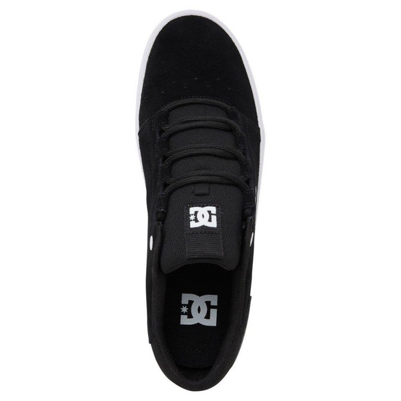 Zapatillas Skate DC Shoes Hyde Hombre Negras Blancas | UWVR-95263