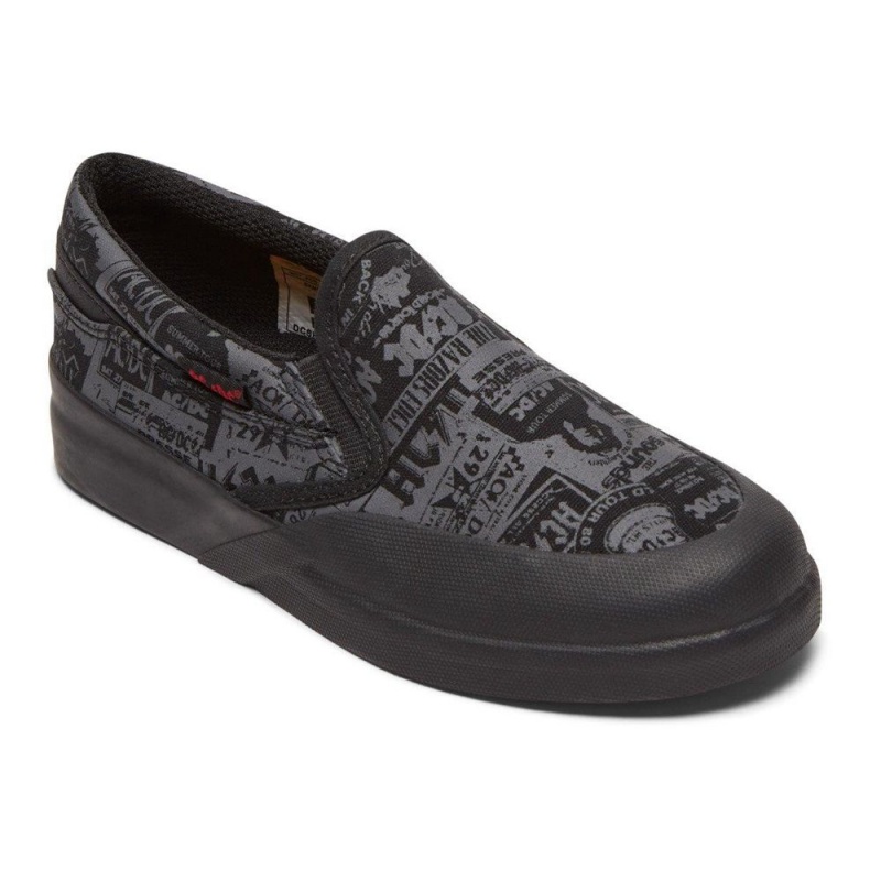 Zapatillas Skate DC Shoes Infinite Niños Negras Gris | HZUL-60148