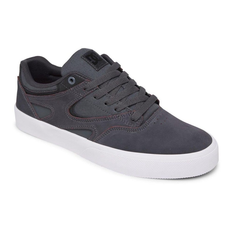 Zapatillas Skate DC Shoes Kalis Vulc Hombre Gris Negras | BXAS-56943