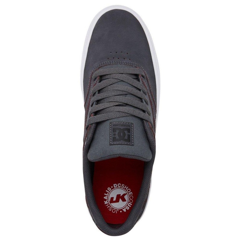 Zapatillas Skate DC Shoes Kalis Vulc Hombre Gris Negras | BXAS-56943