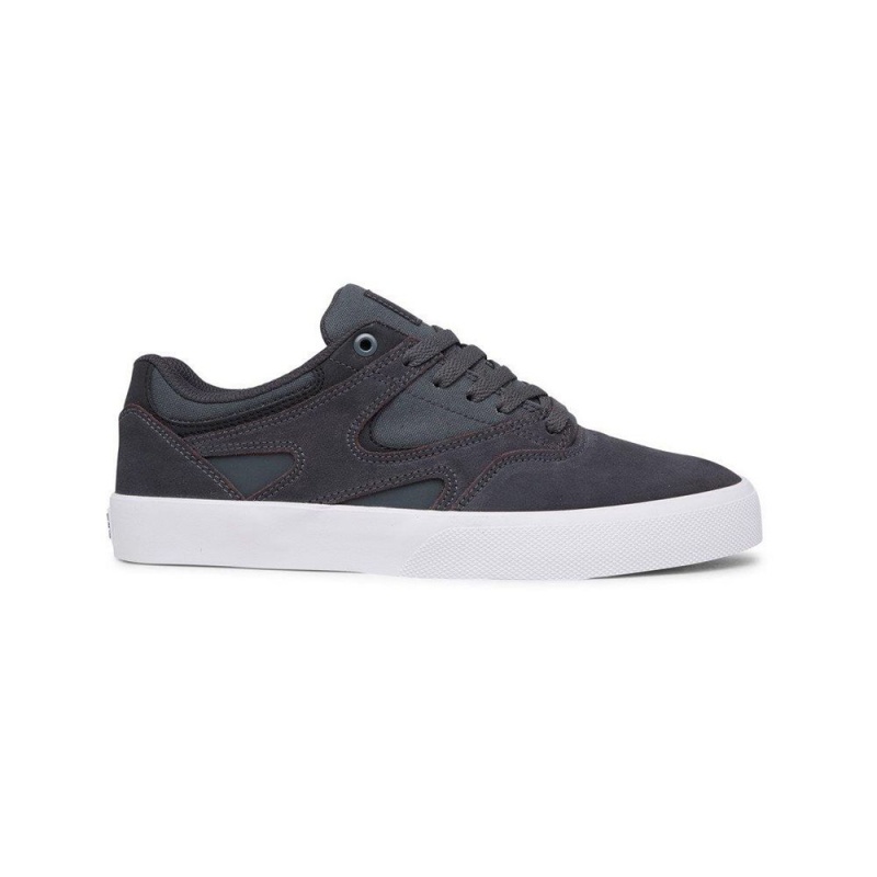 Zapatillas Skate DC Shoes Kalis Vulc Hombre Gris Negras | BXAS-56943