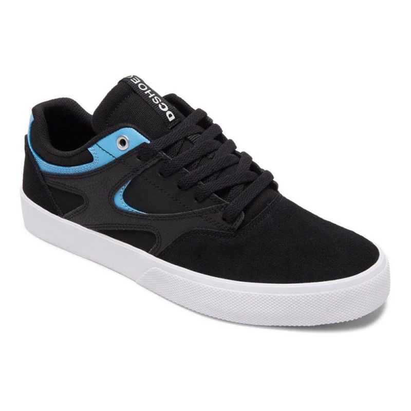 Zapatillas Skate DC Shoes Kalis Vulc Hombre Negras Azules | VCOT-81542