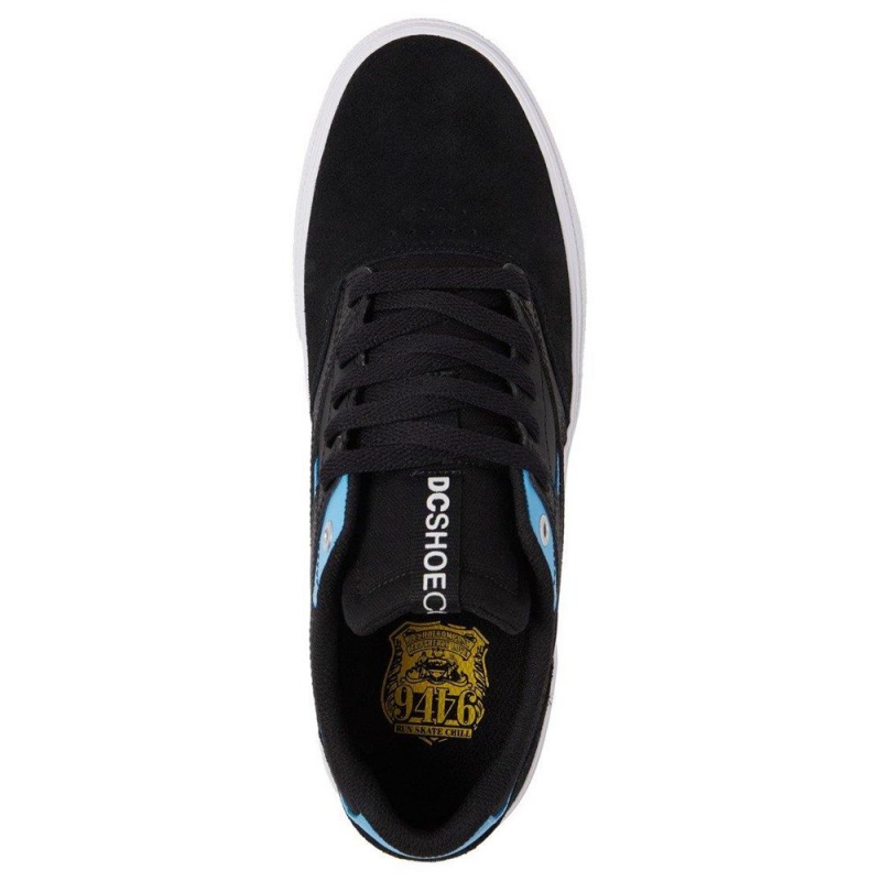 Zapatillas Skate DC Shoes Kalis Vulc Hombre Negras Azules | VCOT-81542