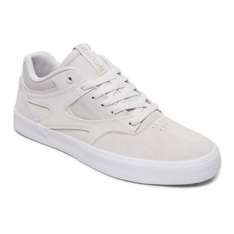 Zapatillas Skate DC Shoes Kalis Vulc Hombre Blancas | FCKW-21089