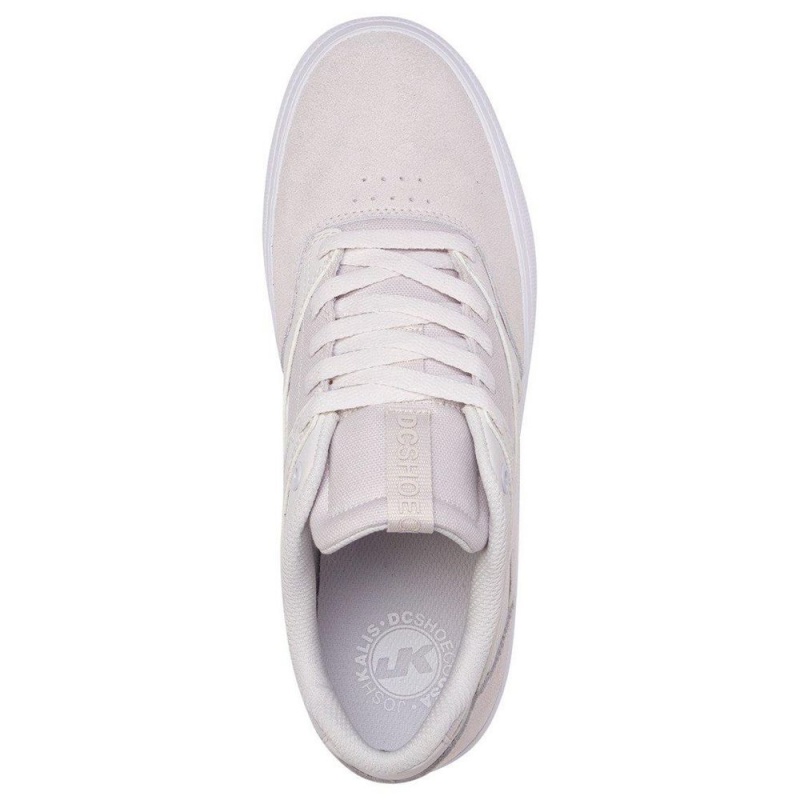 Zapatillas Skate DC Shoes Kalis Vulc Hombre Blancas | FCKW-21089