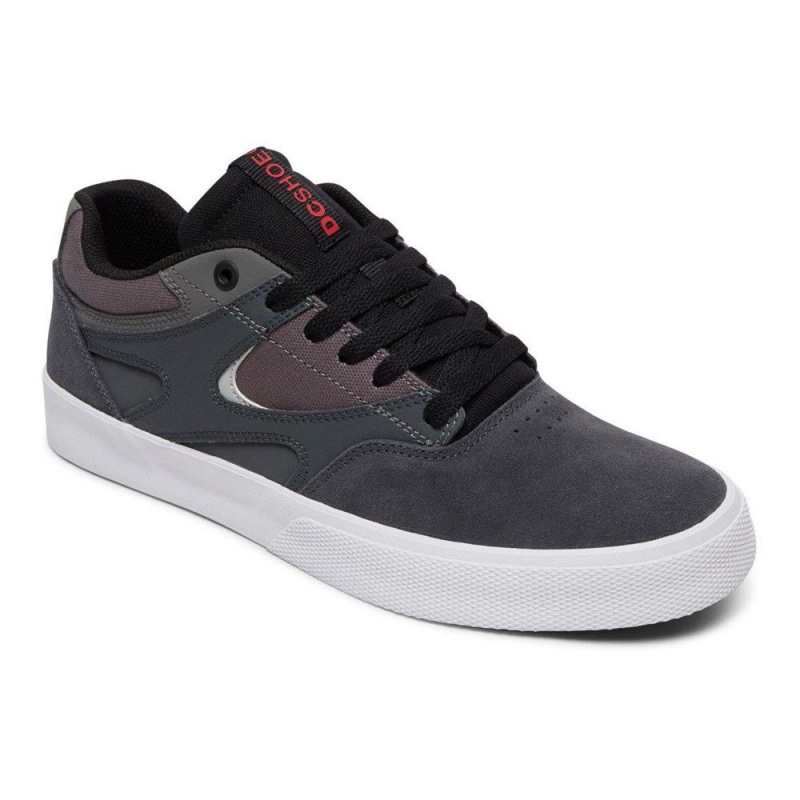 Zapatillas Skate DC Shoes Kalis Vulc Hombre Azul Marino Gris | FNGC-84015