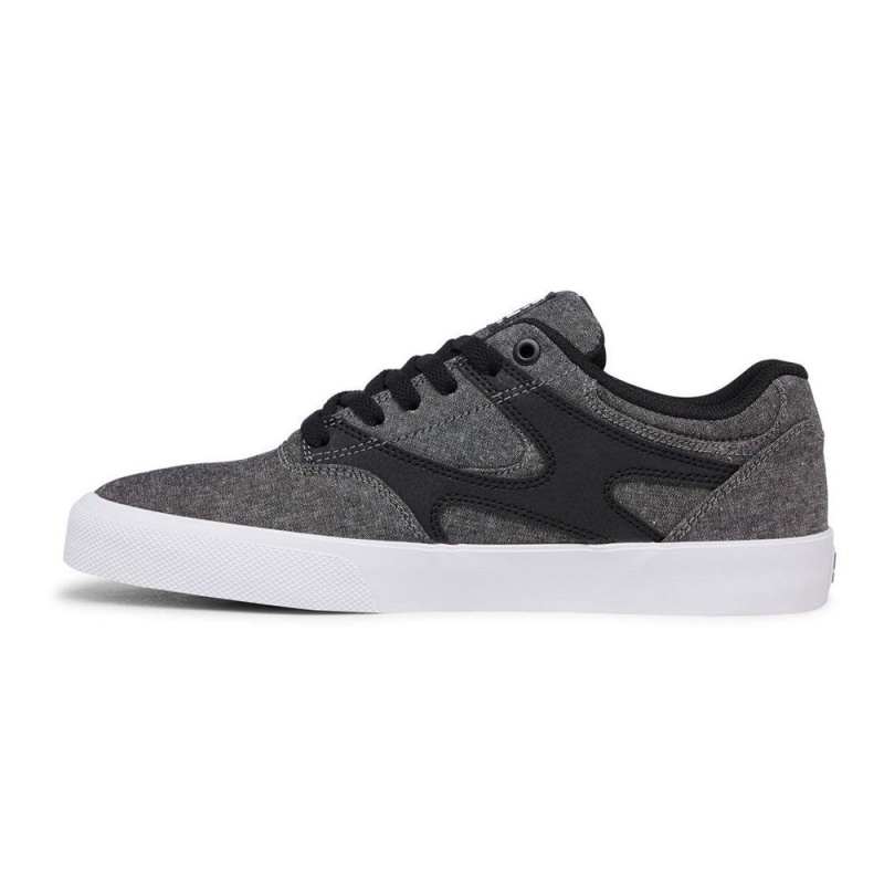 Zapatillas Skate DC Shoes Kalis Vulc Hombre Gris Negras | ZNSI-65021