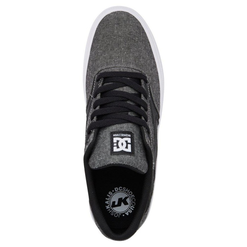 Zapatillas Skate DC Shoes Kalis Vulc Hombre Gris Negras | ZNSI-65021