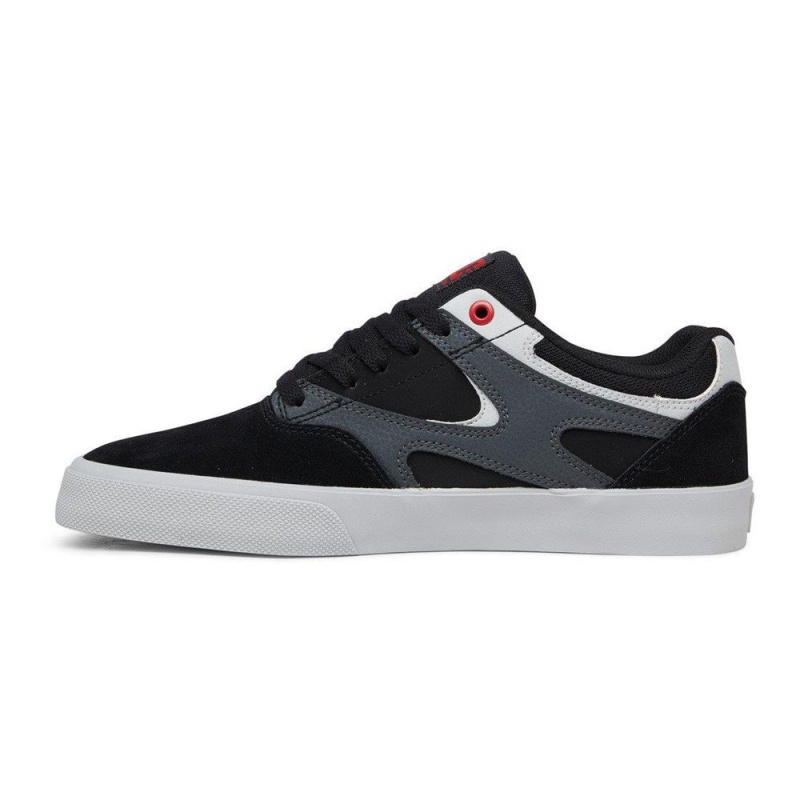 Zapatillas Skate DC Shoes Kalis Vulc Hombre Negras Gris | QBZL-34589