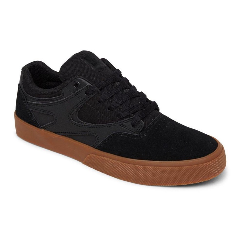 Zapatillas Skate DC Shoes Kalis Vulc Hombre Negras Marrones | PFIN-14765