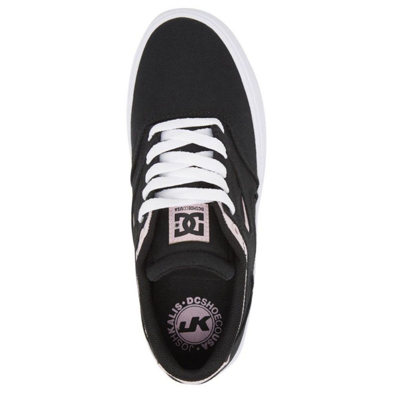 Zapatillas Skate DC Shoes Kalis Vulc Mujer Negras Rosas | IDHQ-60147