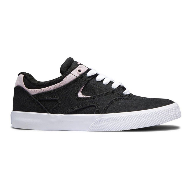 Zapatillas Skate DC Shoes Kalis Vulc Mujer Negras Rosas | IDHQ-60147