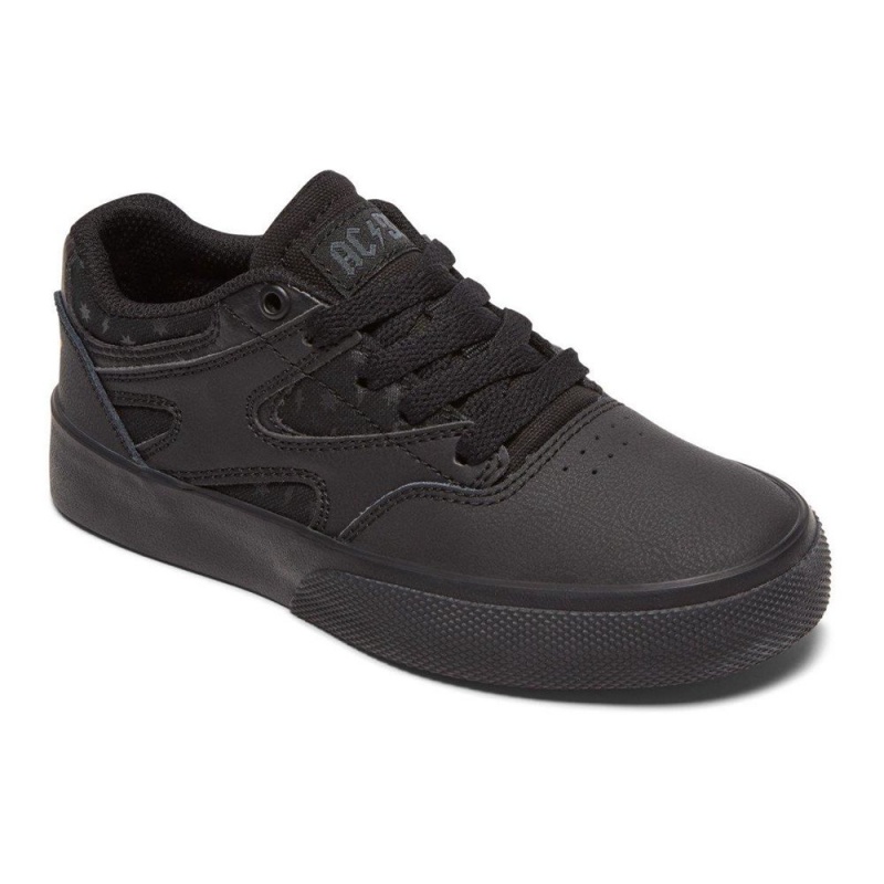 Zapatillas Skate DC Shoes Kalis Vulc Niños Negras Gris | FKAB-42570