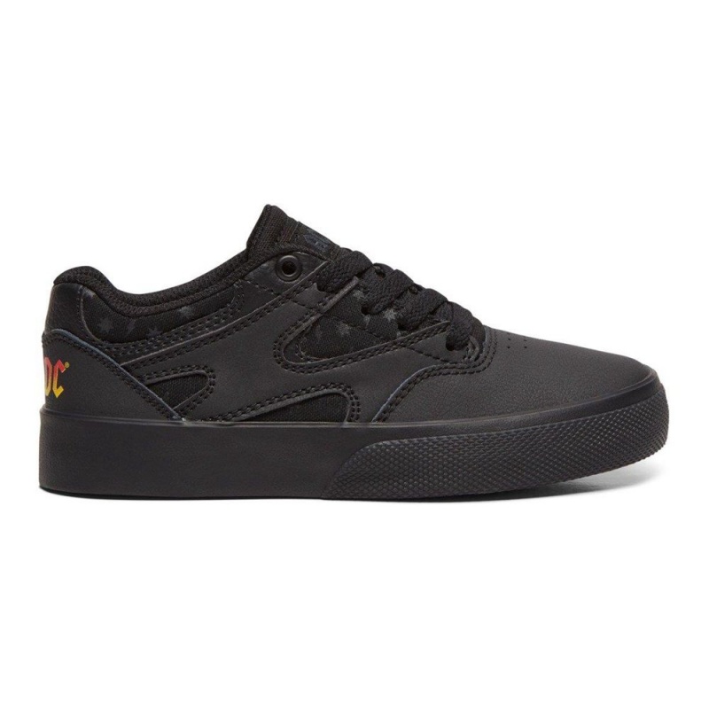 Zapatillas Skate DC Shoes Kalis Vulc Niños Negras Gris | FKAB-42570