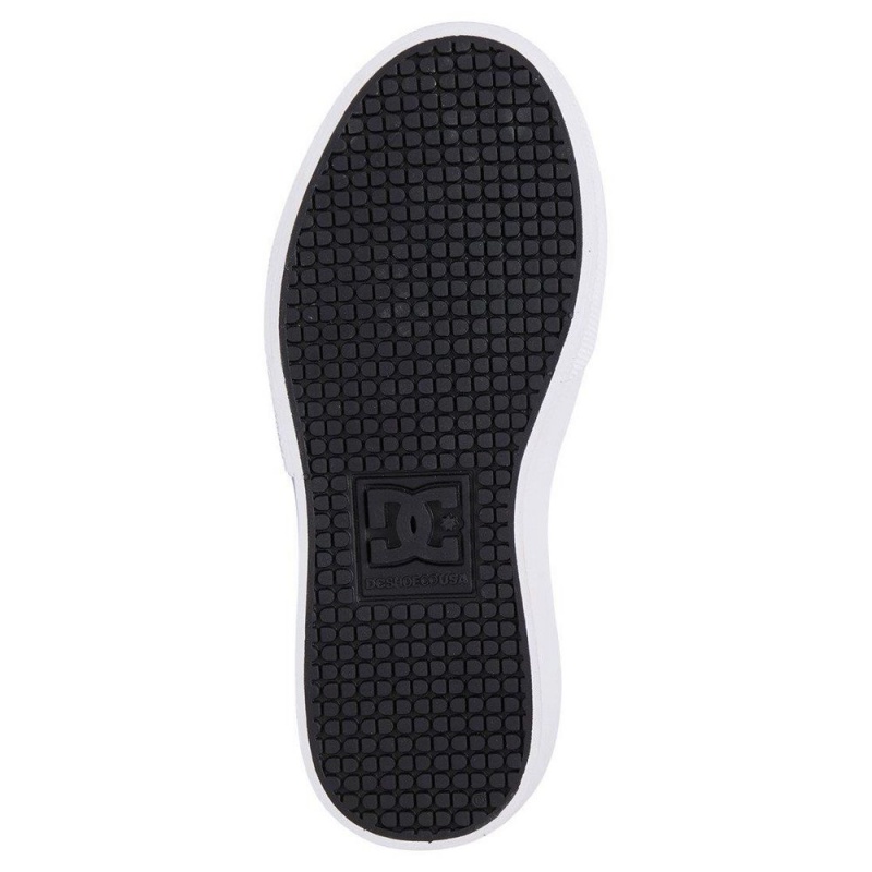 Zapatillas Skate DC Shoes Kalis Vulc Niños Negras Blancas | OXRB-09836