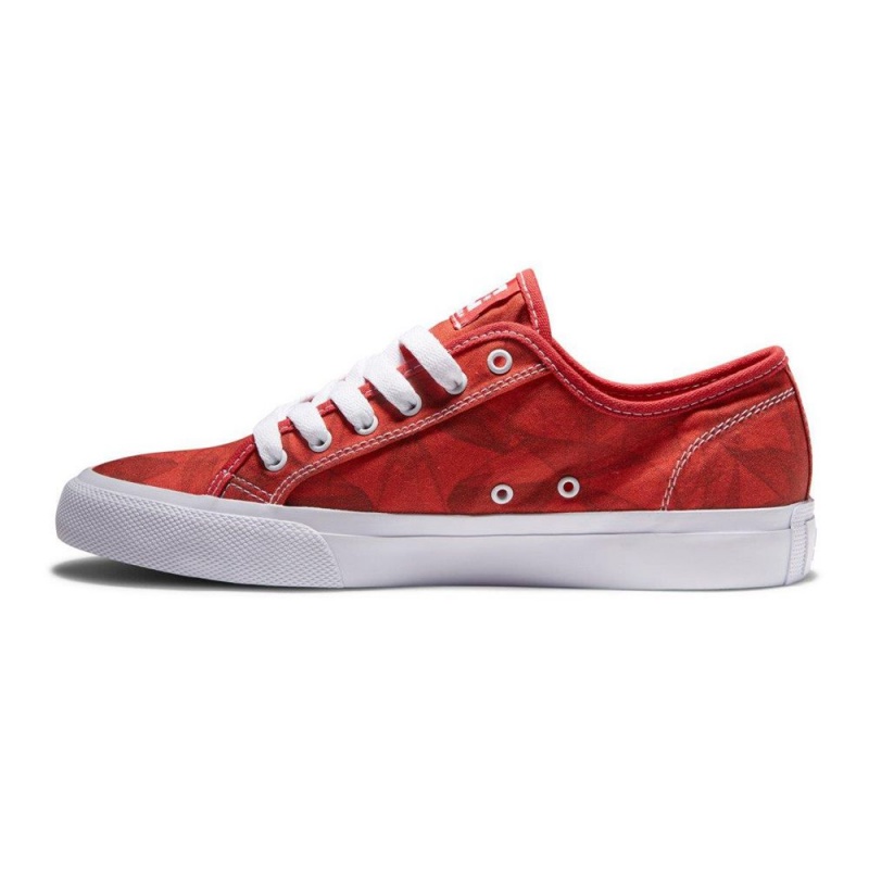 Zapatillas Skate DC Shoes Manual Hombre Rojas Blancas | REDL-06571