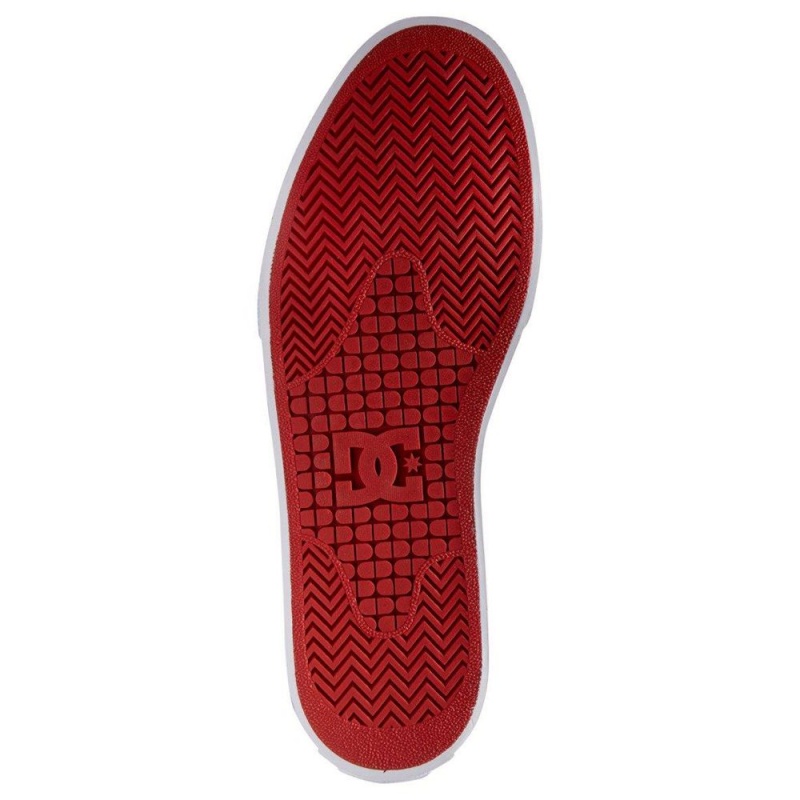 Zapatillas Skate DC Shoes Manual Hombre Rojas Blancas | REDL-06571