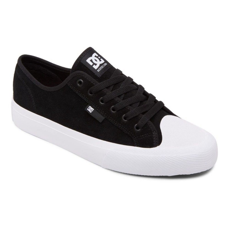 Zapatillas Skate DC Shoes Manual Hombre Negras Blancas | SDVP-80714