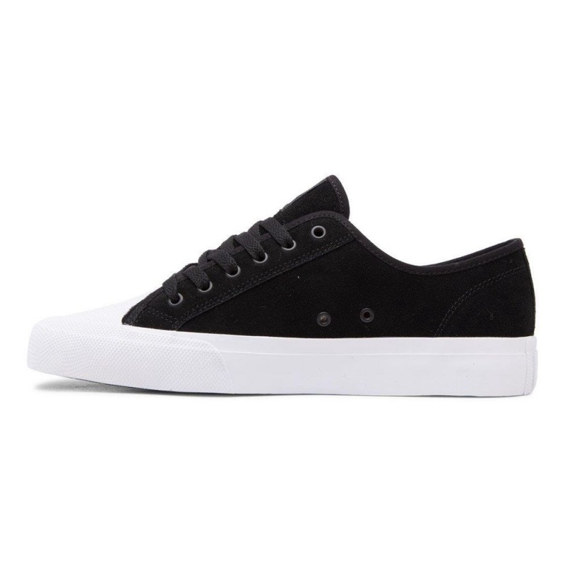 Zapatillas Skate DC Shoes Manual Hombre Negras Blancas | SDVP-80714