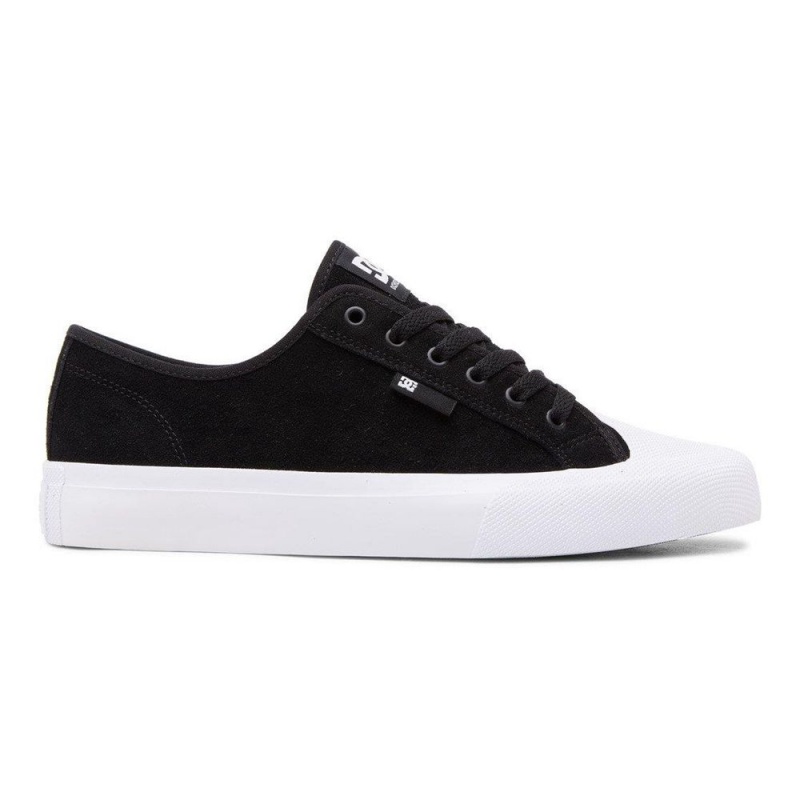 Zapatillas Skate DC Shoes Manual Hombre Negras Blancas | SDVP-80714