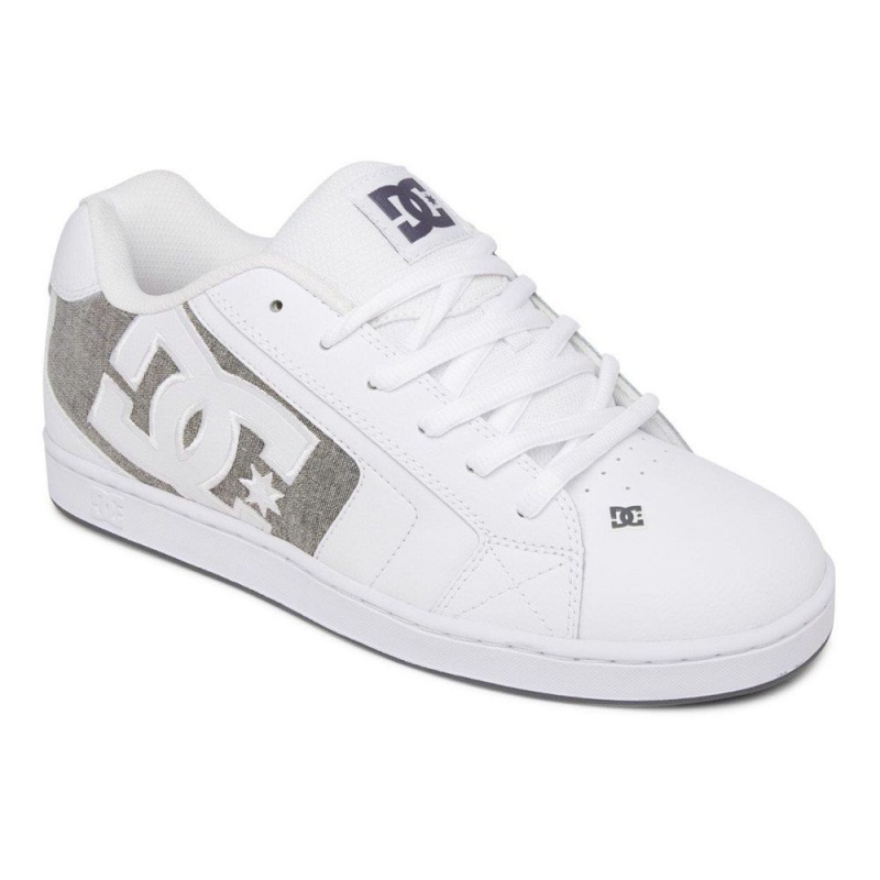 Zapatillas Skate DC Shoes Net Hombre Blancas Gris | IXYW-13087